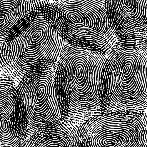 Fingerprint black background