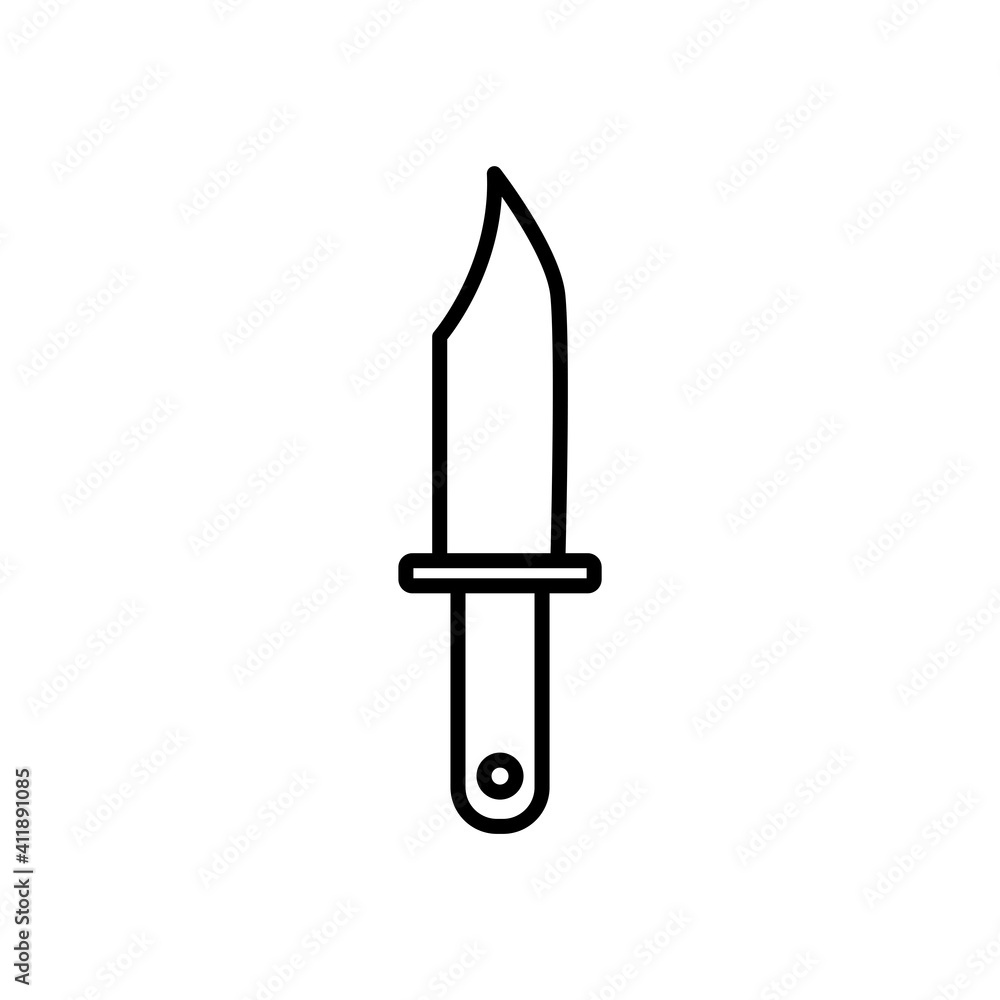 Knife Icon Design Vector Template Illustration Knife Icon Design Vector Template Illustration