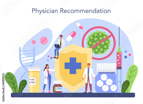 Allergist concept. Disease with allergy symptom, medical allergology