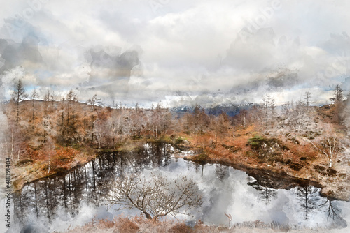 Majestic Winter landscape i...