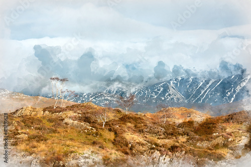 Majestic Winter landscape i...