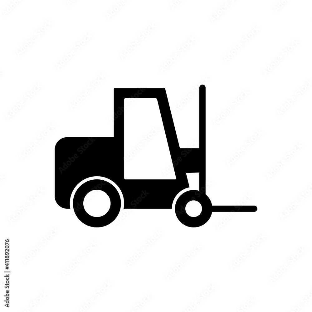 Forklift Icon Design Vector Template Illustration Forklift Icon Design Vector Template Illustration