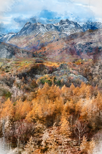 Majestic Winter landscape i...