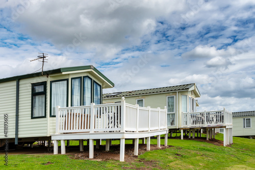 Holiday static caravan in holiday park in England