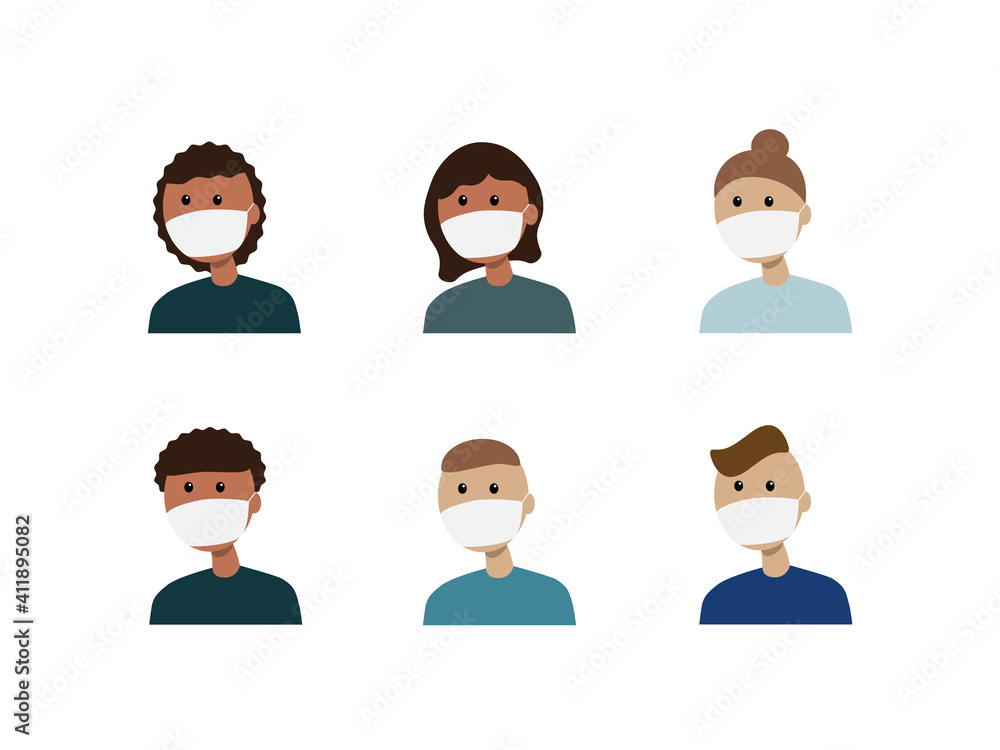 masked people follow the rules of hygiene masked people follow the rules of hygiene