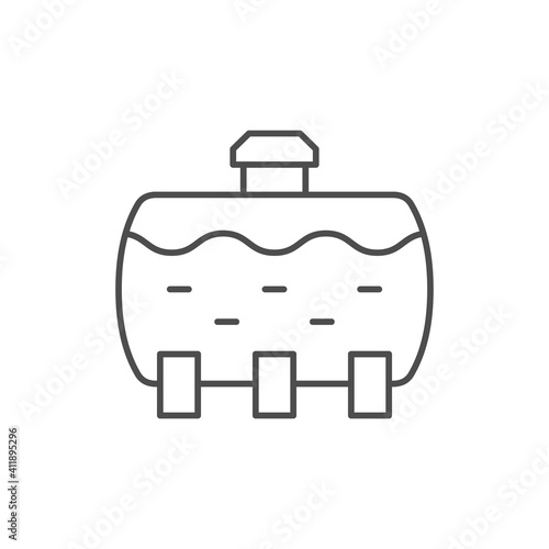 Septic tank line outline icon