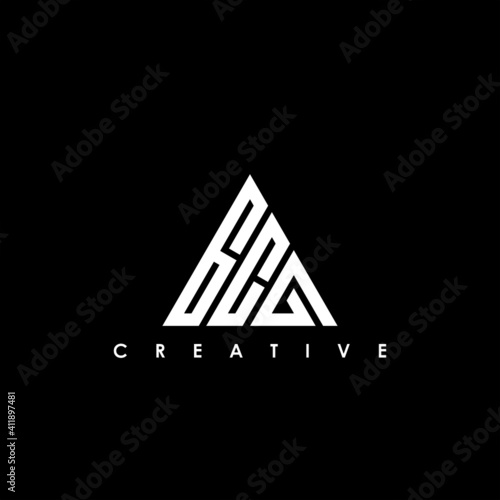 GCG Letter Initial Logo Design Template Vector Illustration