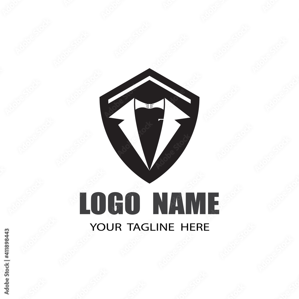 Tuxedo Logo Template vector symbol nature Tuxedo Logo Template vector symbol nature