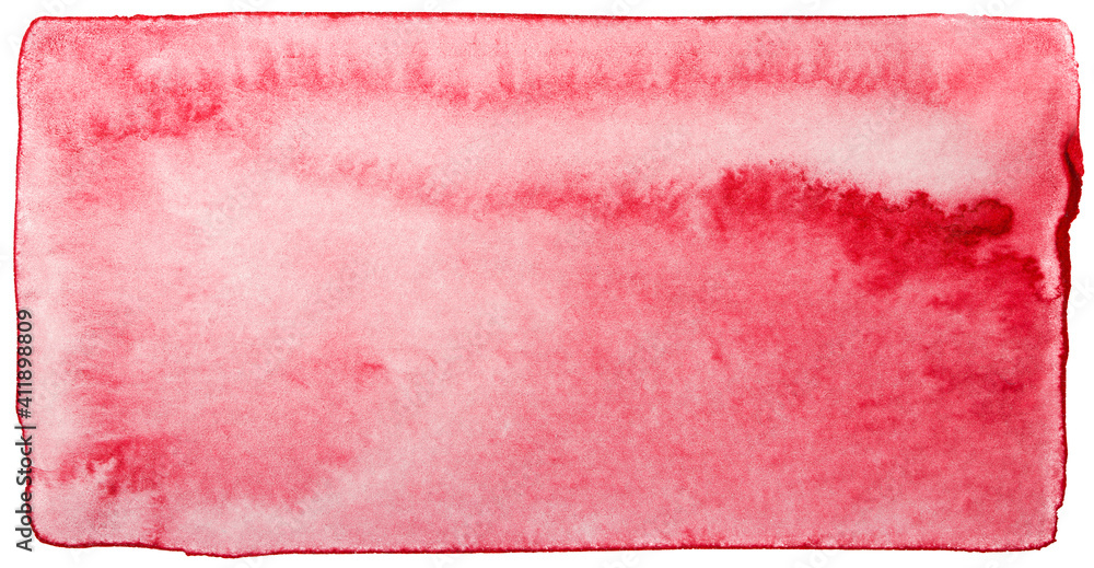 Watercolor stain texture red textured hand-drawn on paper Watercolor stain texture red textured hand-drawn on paper