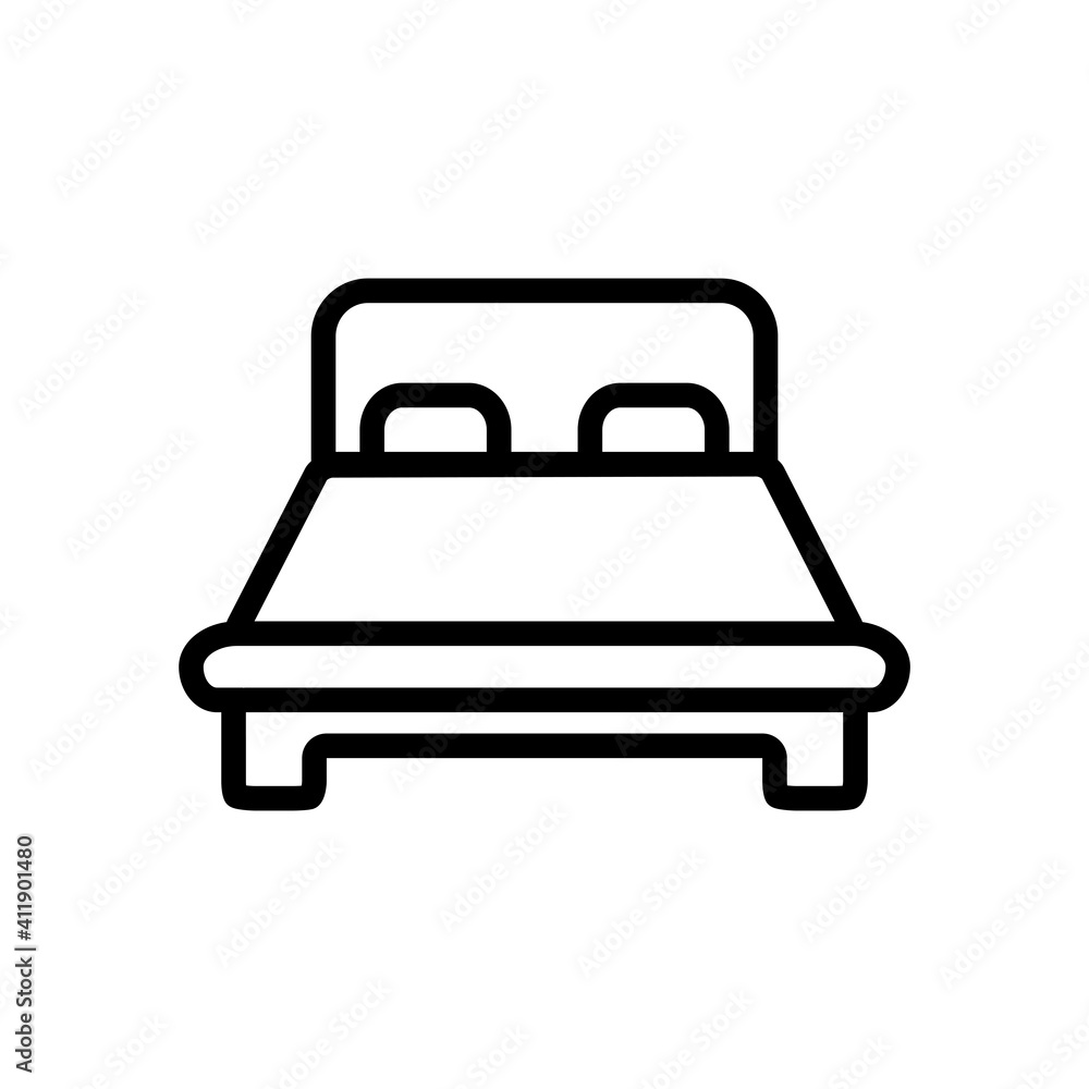 Bed Icon Design Vector Template Illustration Bed Icon Design Vector Template Illustration