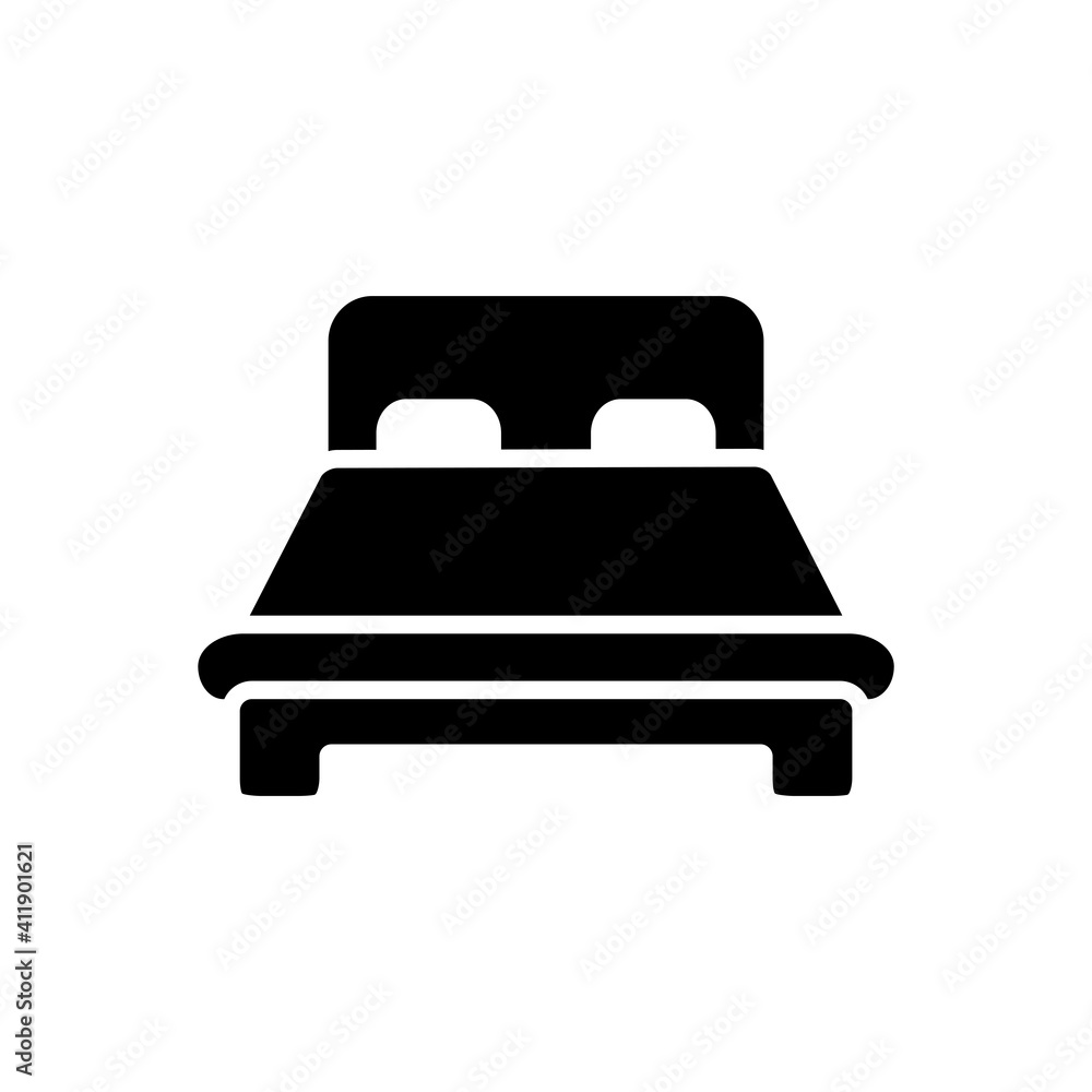 Bed Icon Design Vector Template Illustration Bed Icon Design Vector Template Illustration
