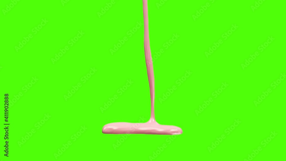 Pink Paint Pouring on white and Green Screen or Chroma key background. 4K Animation Pink Paint Pouring on white and Green Screen or Chroma key background. 4K Animation