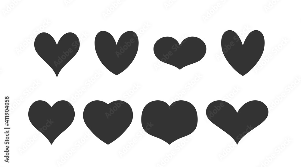 Simple heart shape vector