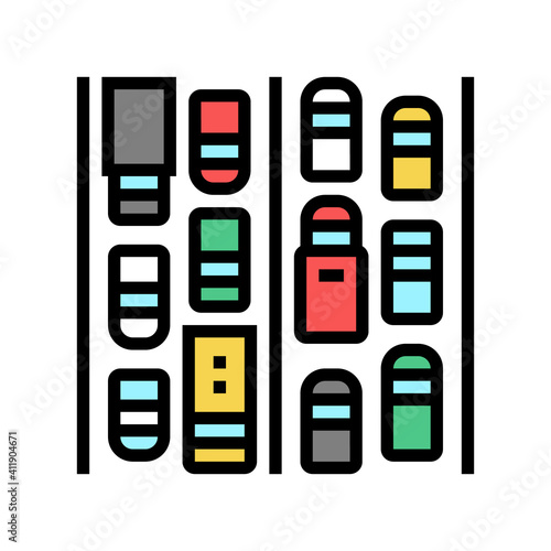 traffic jam color icon vector. traffic jam sign. isolated symbol illustration