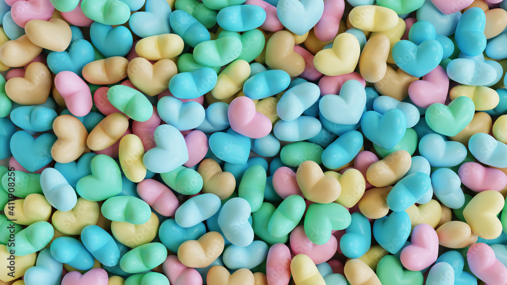pastel colored 3d candy hearts background
pastel colored 3d candy hearts background