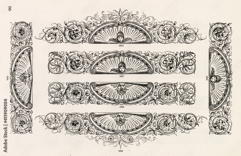 Fototapeta premium VINTAGE Decorative Design Elements - Ornamental Banners