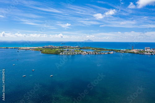Drone photo of Maho Sint Maarten