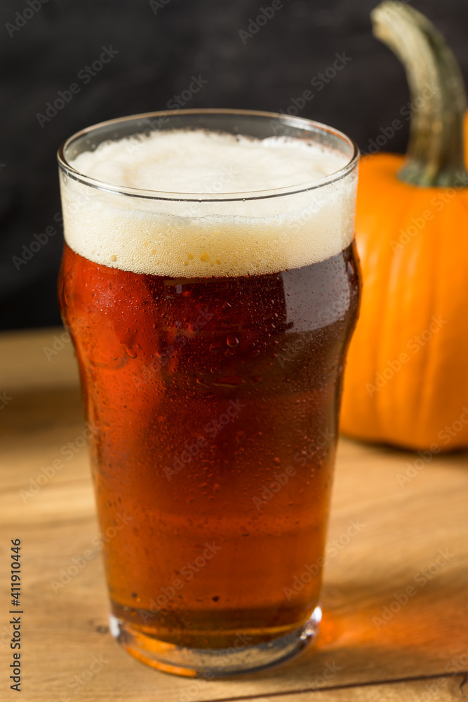 Cold Refreshing Pumpkin Ale Beer Cold Refreshing Pumpkin Ale Beer