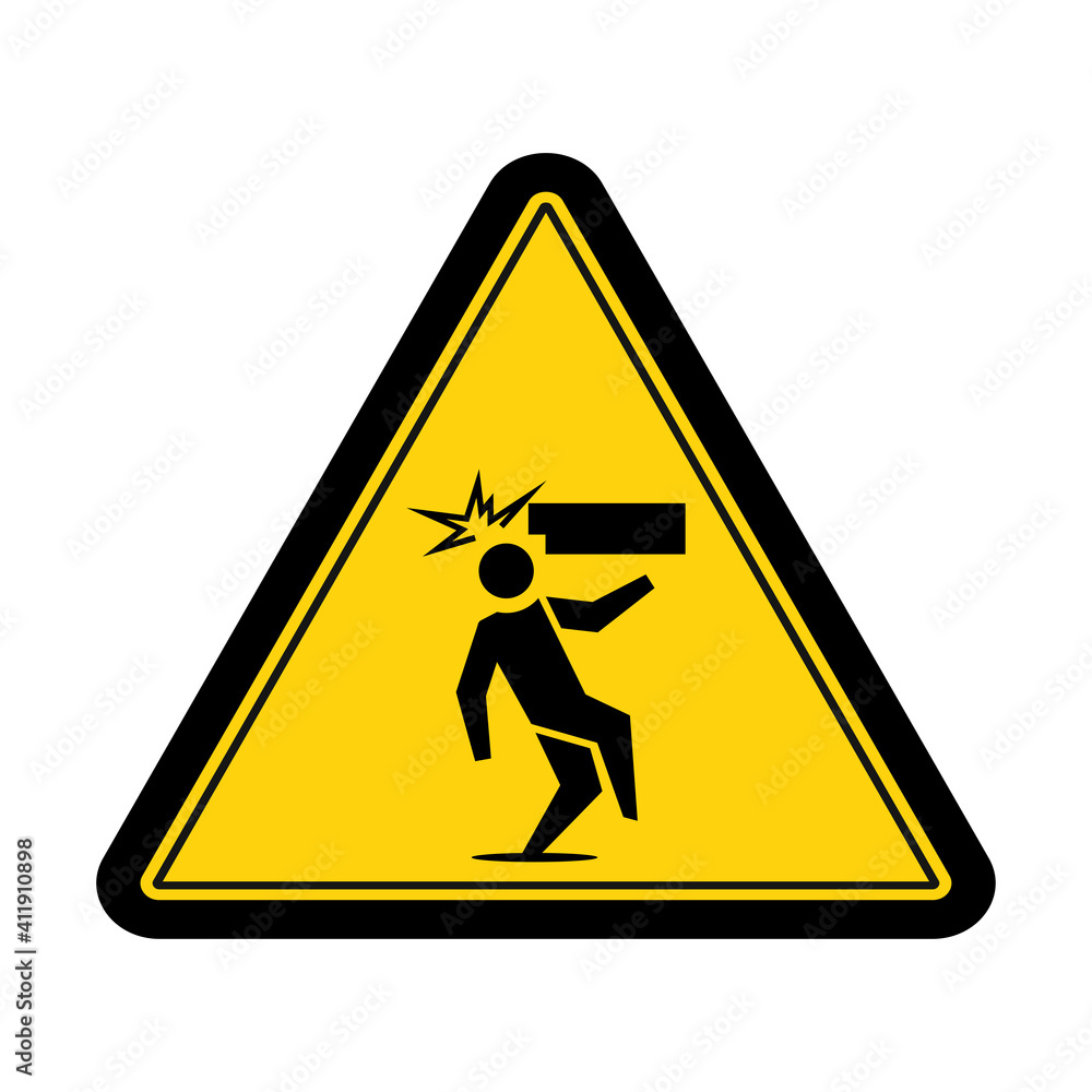 Caution Mind Your Head Sign And Symbol Graphic Design Vector caution-mind-your-head-sign-and-symbol-graphic-design-vector
