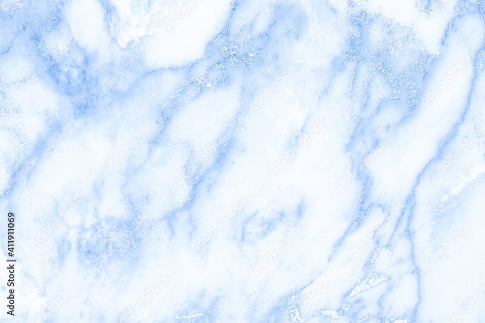 Obraz premium Marble granite blue background wall surface white pattern graphic abstract light elegant gray for do floor ceramic counter texture stone slab smooth tile silver natural for interior decoration.