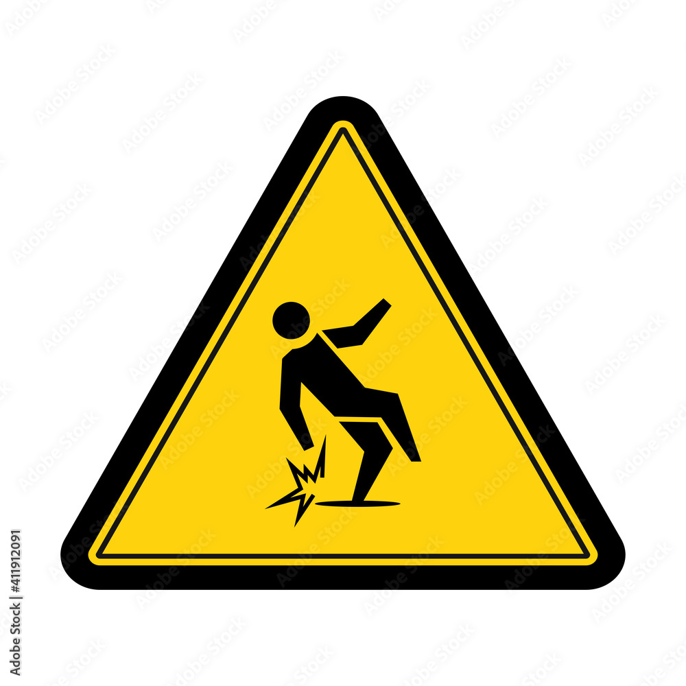 Warning slippery when wet sign and symbol graphic design vector illustration Warning slippery when wet sign and symbol graphic design vector illustration