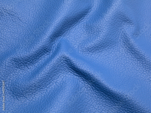 Blue cattle leather texture background