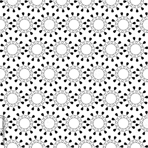 Floral leaves seamless pattern