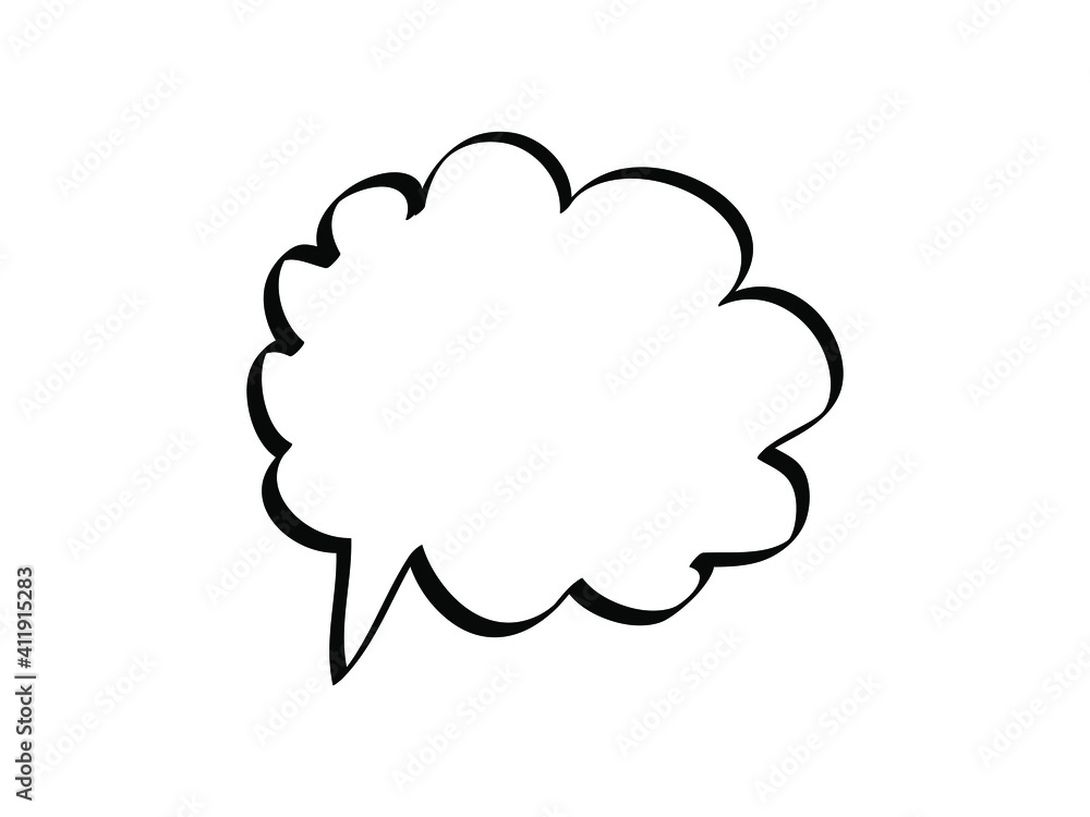 Blank empty white vector speech bubble Dialog sign chat symbol Blank empty white vector speech bubble Dialog sign chat symbol