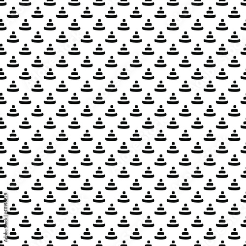 Doodle pattern with triangl...