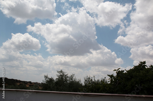 Skies in the fields of Andalusia