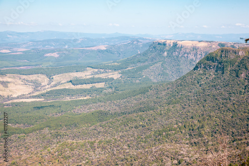 The view from the top of the escarpment at Gods window near Graskop  South Africa.