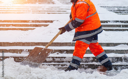 Bild auf Leinwand Snow removal