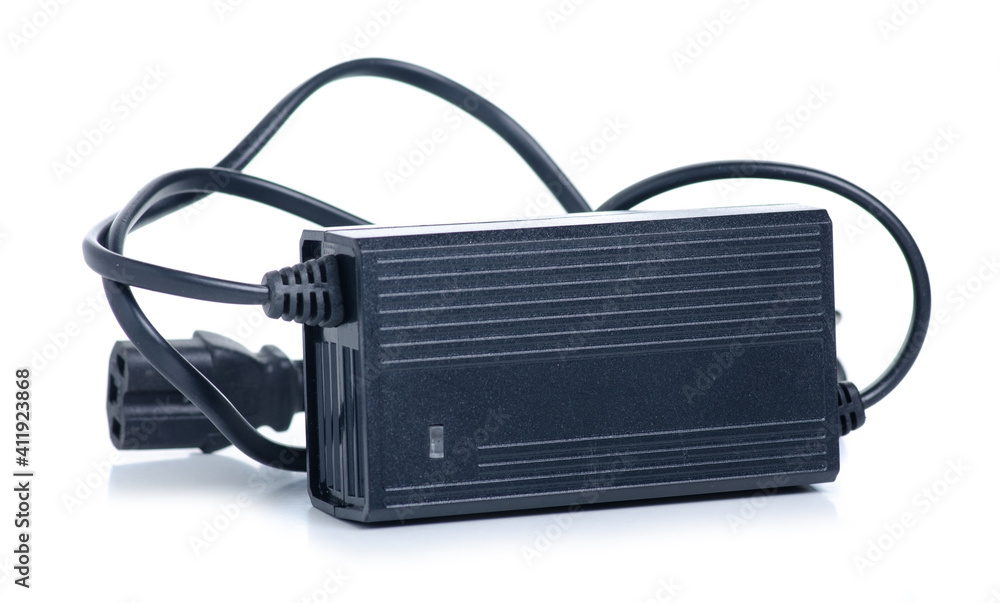 Power supply for charging on white background isolation Power supply for charging on white background isolation