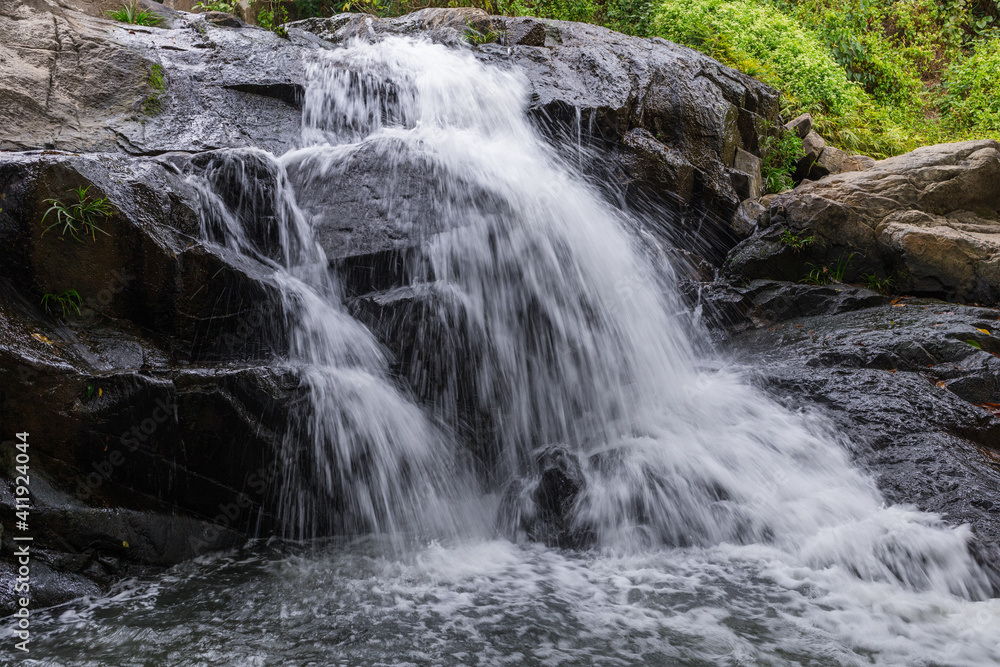 Beautiful waterfall in rain forest Beautiful waterfall in rain forest