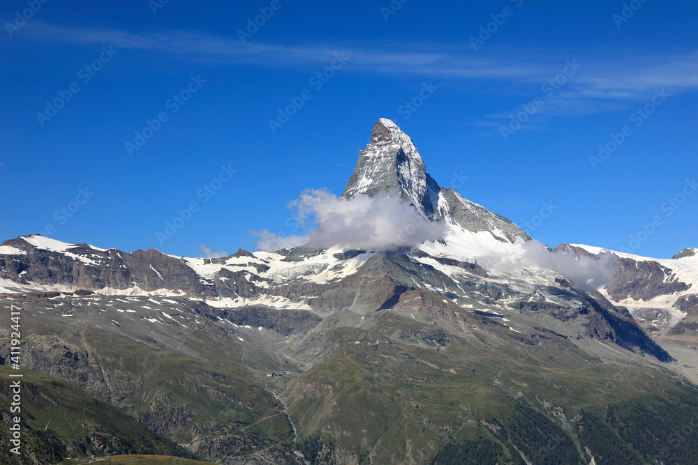 Matterhorn mountain in the swiss alps