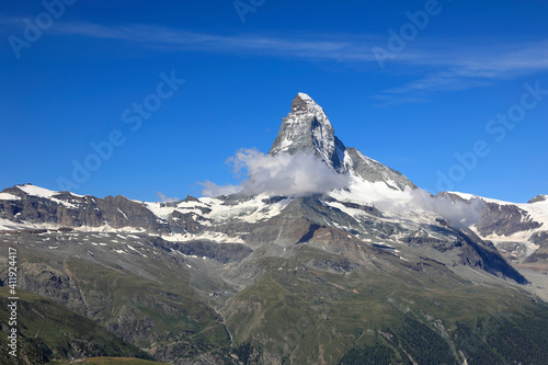 Matterhorn mountain in the swiss alps