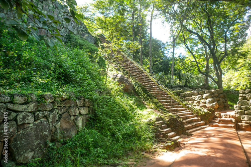 On the way to Sigiriya - The Rock-, Sacred Ancient City in Sri Lanka.