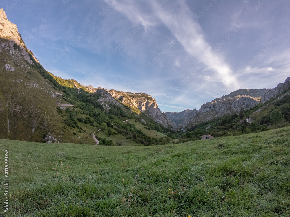 The River Duje valley near Sotres, Picos de Europa, Asturias, Spain.
