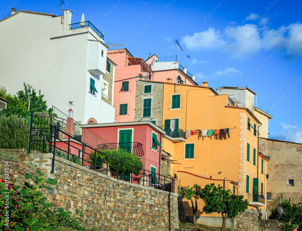 Colorful houses of Corniglia