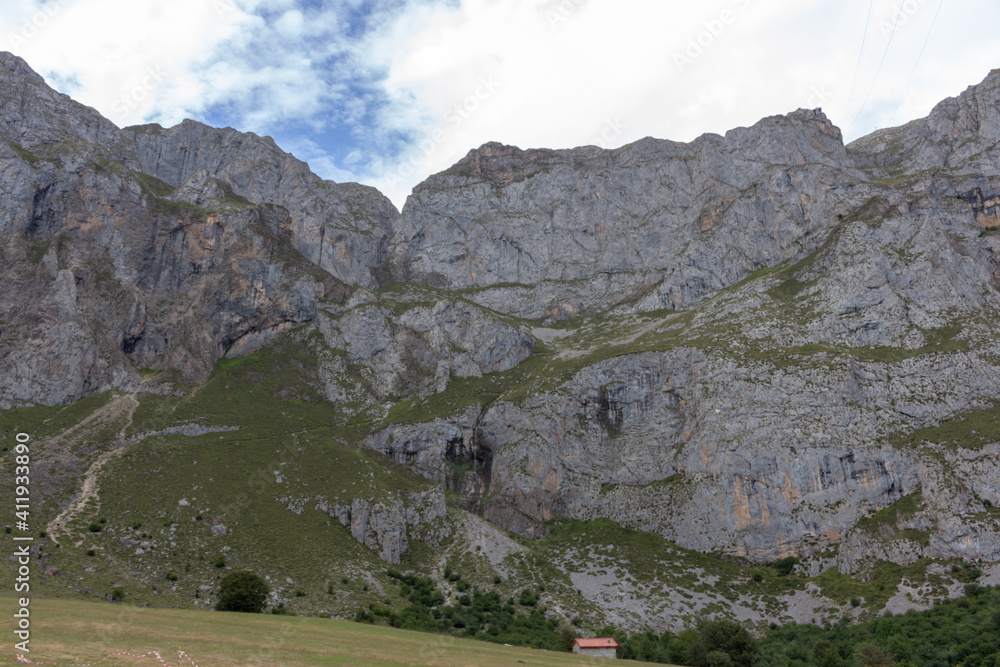 The Teleferico Fuente Dé. Cable car or telecabin in Fuente Dé, Cantabria, Picos de Europa National Park, Spain. The Teleferico Fuente Dé. Cable car or telecabin in Fuente Dé, Cantabria, Picos de Europa National Park, Spain.