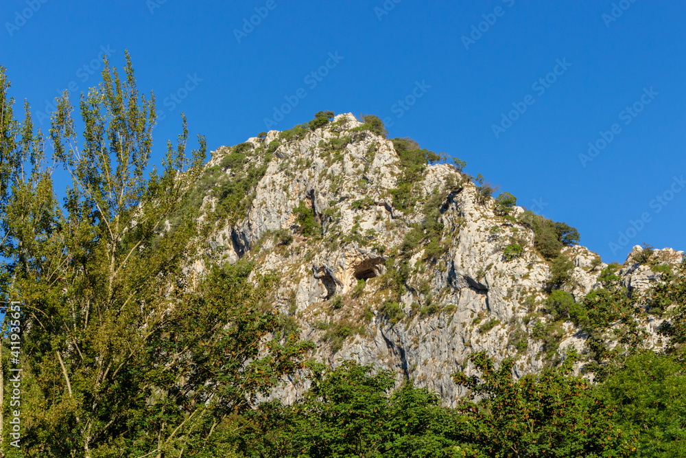 The Sierre D'Alba above Poo de Cabrales. Cabrales is a municipality in the autonomous community of Asturias, northwestern Spain. The Sierre D'Alba above Poo de Cabrales. Cabrales is a municipality in the autonomous community of Asturias, northwestern Spain.