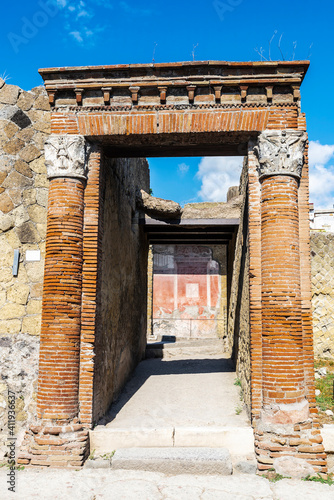 Ruins of the ancient archaeological site in Herculaneum, Italy © jordi2r