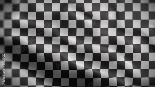 Race Flag Flag Loop Background 4K