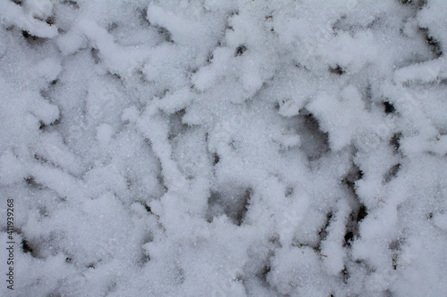 texture of snow