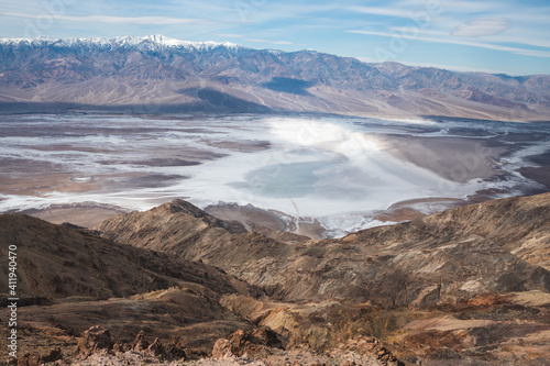 Dante's View of Badwater and Panamint Range in Death Valley National Park