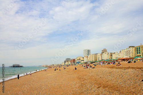 Brighton and its famous beach, UK.
