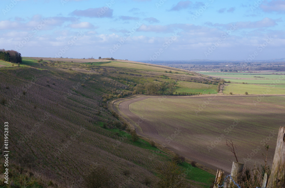view of the Southern edge of Pewsey Vale near Pewsey 