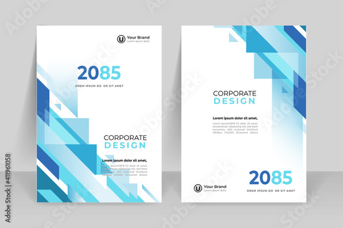 Corporate book cover design template.