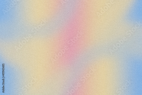 Digital noise gradient. Nostalgia, vintage, retro 70s, 80s style. Abstract lo-fi background. Retro wave, synthwave. Wall, wallpaper, template, print. Minimal, minimalist. Blue, pink, yellow gray color photo