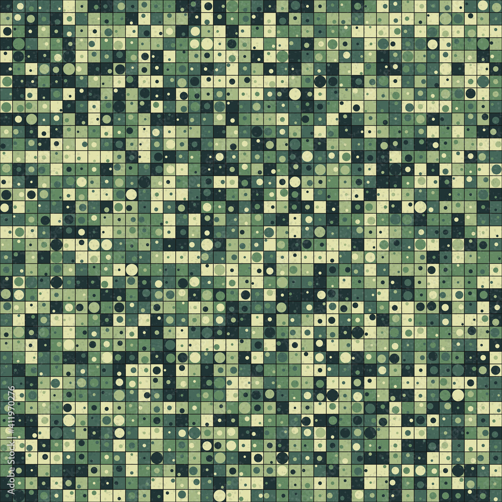 Fototapeta premium Abstract Geometric Pattern generative computational art illustration